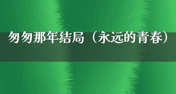 匆匆那年结局（永远的青春）