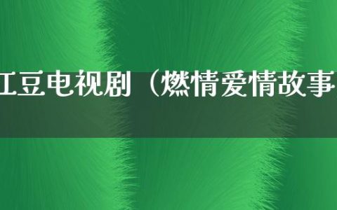 红豆电视剧（燃情爱情故事）