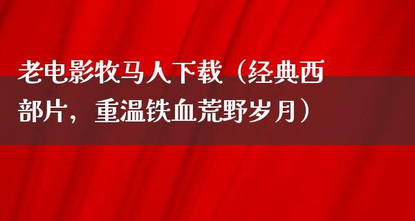 老电影牧马人下载（经典西部片，重温铁血荒野岁月）