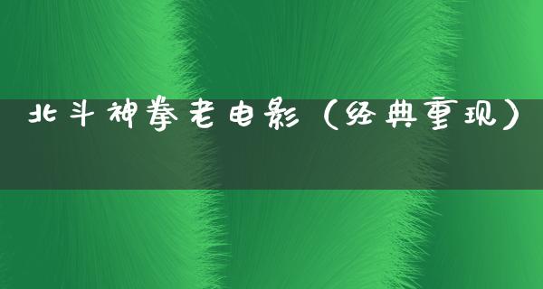 北斗神拳老电影（经典重现）