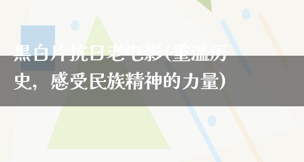 黑白片抗日老电影(重温历史，感受民族精神的力量)