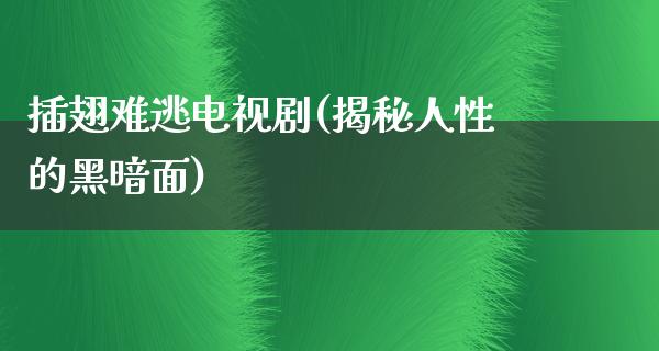 插翅难逃电视剧(揭秘人性的黑暗面)