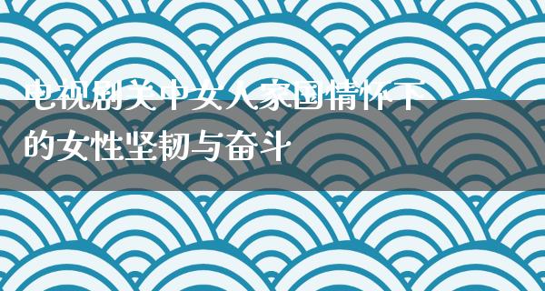 电视剧关中女人家国情怀下的女性坚韧与奋斗