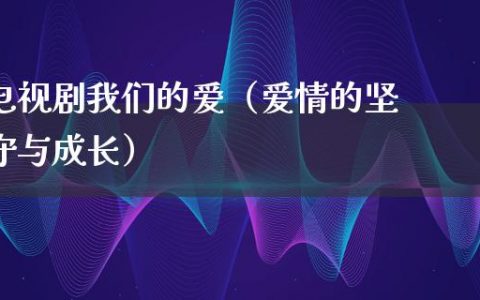 电视剧我们的爱（爱情的坚守与成长）