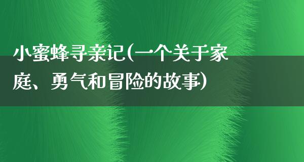 ***寻亲记(一个关于家庭、勇气和冒险的故事)