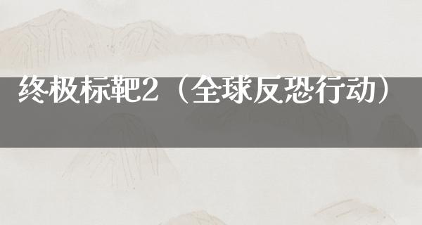 终极标靶2（全球反恐行动）