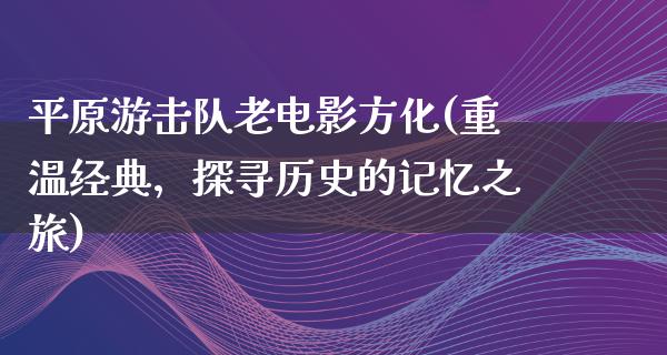 平原游击队老电影方化(重温经典，探寻历史的记忆之旅)