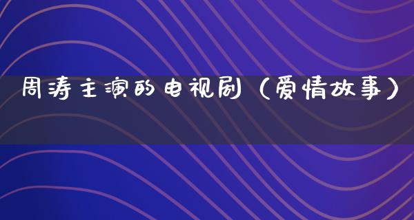 周涛主演的电视剧（爱情故事）