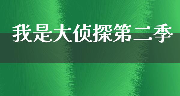 我是大侦探第二季