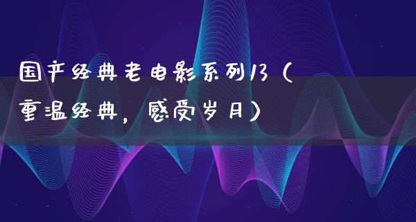 国产经典老电影系列13（重温经典，感受岁月）