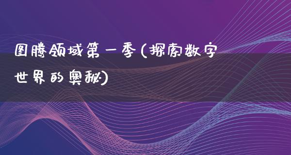 图腾领域第一季(探索数字世界的奥秘)