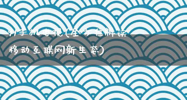 91手机电视(全方位解读移动互联网新生态)