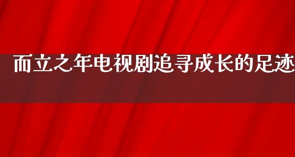 而立之年电视剧追寻成长的足迹