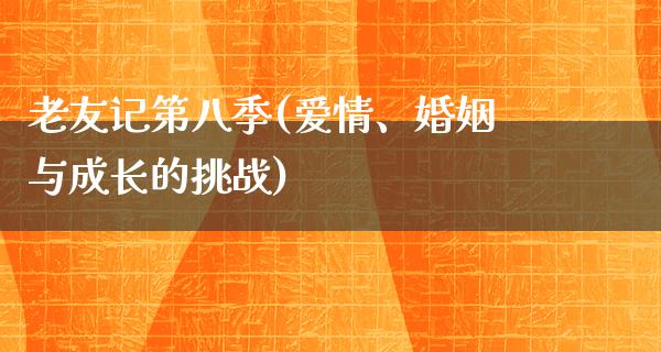 老友记第八季(爱情、婚姻与成长的挑战)