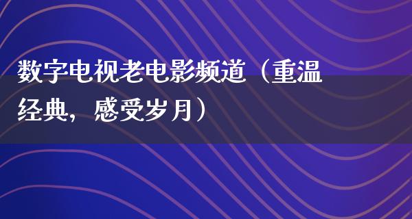 数字电视老电影频道（重温经典，感受岁月）