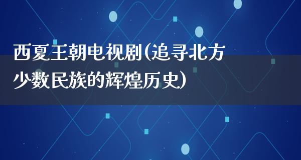 西夏王朝电视剧(追寻北方少数民族的辉煌历史)