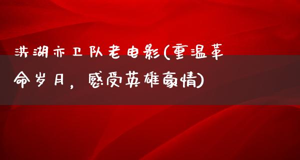 洪湖亦卫队老电影(重温革命岁月，感受英雄豪情)