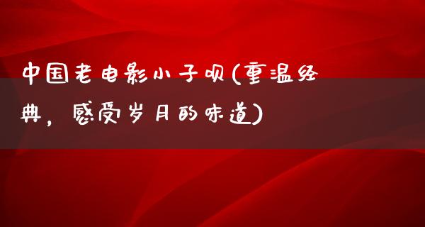 中国老电影小子呗(重温经典，感受岁月的味道)