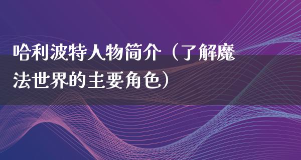 哈利波特人物简介（了解魔法世界的主要角色）