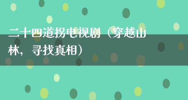 二十四道拐电视剧（穿越山林，寻找**）