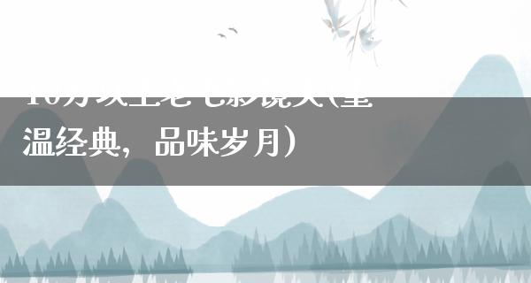 10万以上老电影镜头(重温经典，品味岁月)