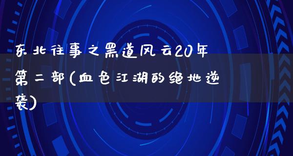 东北往事之黑道风云20年第二部(血色**的绝地逆袭)