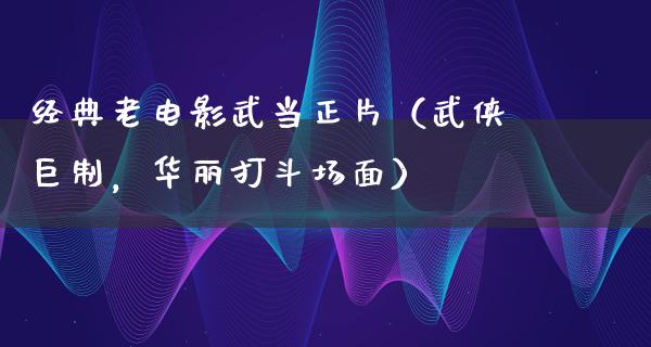 经典老电影武当正片（武侠巨制，华丽打斗场面）